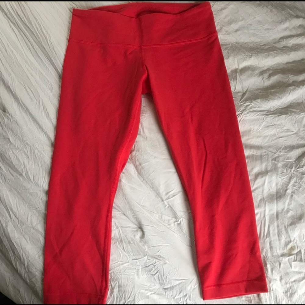 Bright red cropped